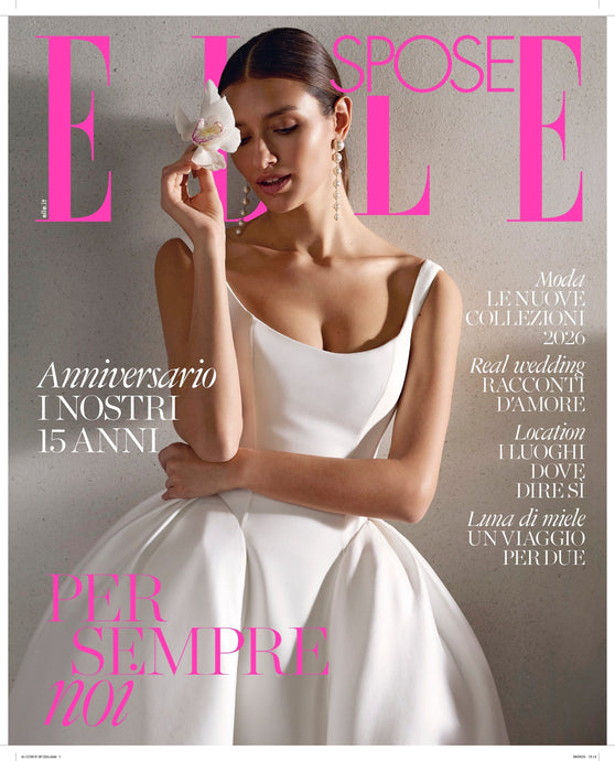Auf der Titelseite der ELLE SPOSE ein Traumkleid von Rosa Clara Couture