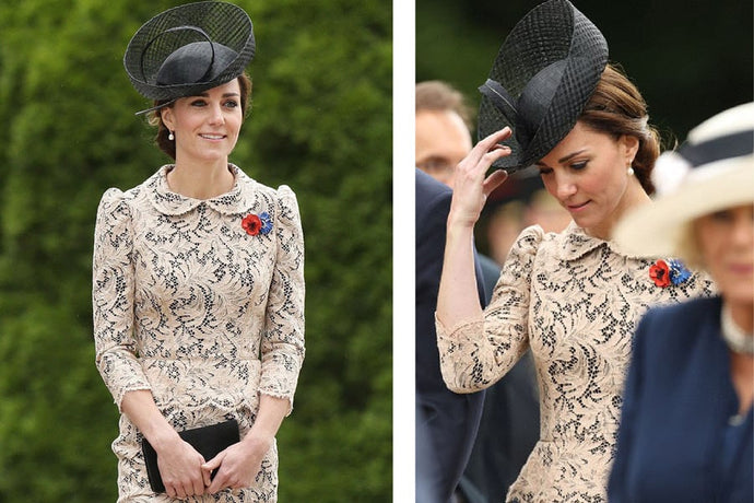 Kate Middleton strahlt im Jenny Packham Outfit